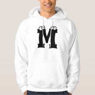 Veste À Capuche M, lettre avec des yeux