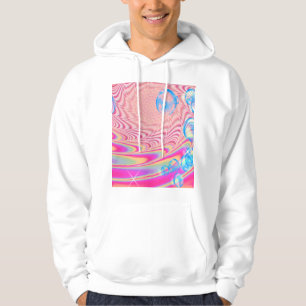 Veste À Capuche MACRAME'- Image Abstraite colorée de l'art fractal