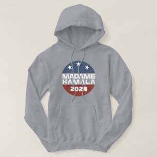 Veste À Capuche Madame Kamala Harris 2024 Présidente Patriotique