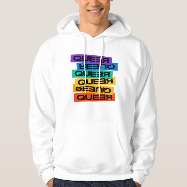 Veste À Capuche Magnet de voiture. LGBT+Pride. Queer. (Devant)