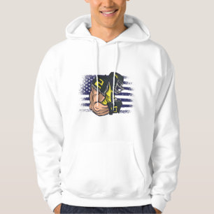 Veste À Capuche Maillot de fan de football américain drapeau États