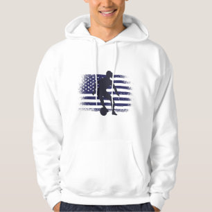 Veste À Capuche Maillot de footballeur américain drapeau américain