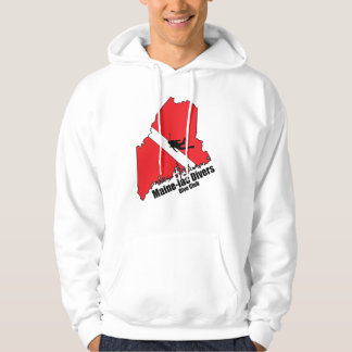 Veste À Capuche Maineiac Plongeurs Silhouette blanc à capuchon swe