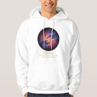 Veste À Capuche Mains de Maman Céleste Galaxie Univers