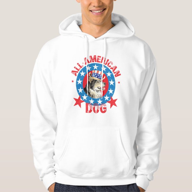 Veste À Capuche Malemute patriotique de l'Alaska (Devant)