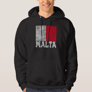 Veste À Capuche Malte Drapeau National Fierté Racines Pays Famille