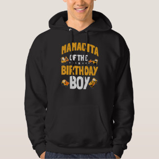 Veste À Capuche Mamacita De L'Anniversaire Boy Construction Ouvrie