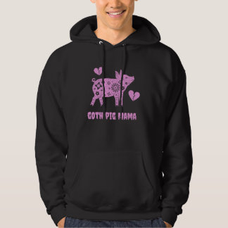 Veste À Capuche Maman Cochon Gothique Femme Ferme Animal Mignon Go