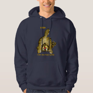 Veste À Capuche MAMAN drôle de chat de bande dessinée je t'aime