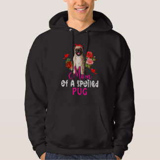 Veste À Capuche Maman D'Un Carlin Gâté Mignonne Carlin Chien Bow C