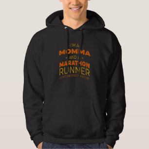 Veste À Capuche Maman et marathonienne Humour de course Sprint