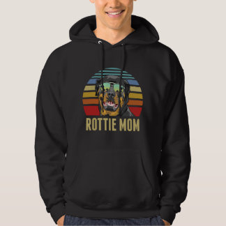 Veste À Capuche Maman Rottie Rottweiler Chien Vintage Retro Couche