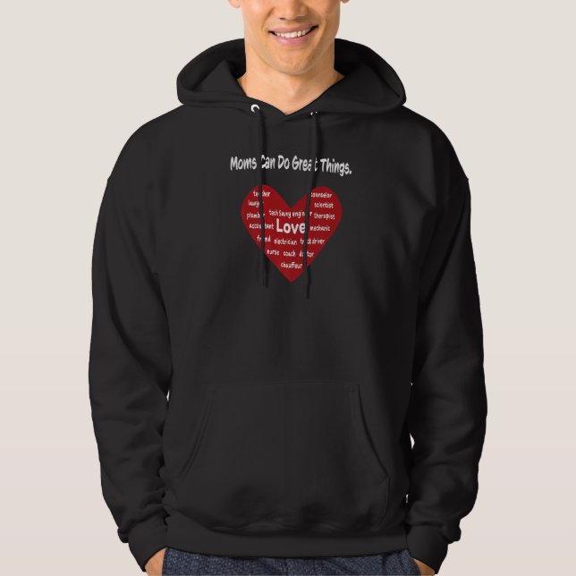 Veste À Capuche Maman Saint Valentin Chemise de tous les jours Che (Devant)