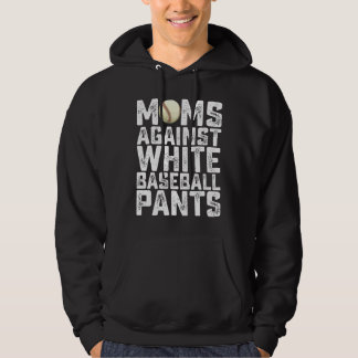 Veste À Capuche Mamans contre les pantalons de baseball blancs pou