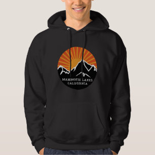 Veste À Capuche Mammoth Lakes California Retro Sunset Mountains Vi