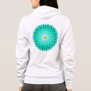 Veste À Capuche Mandala Fleur Bleue-68566