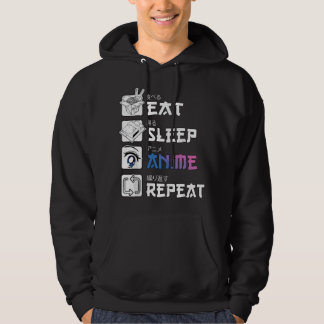 Veste À Capuche Manger Dormir Anime Répéter , Anime Manga comme Ca