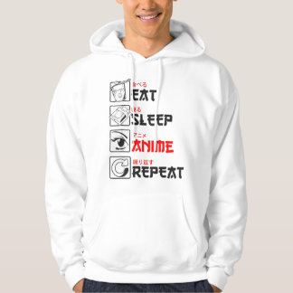 Veste À Capuche Manger Dormir Anime Répéter Drôle Manga Japonais J