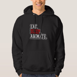 Veste À Capuche Manger Dormir Animer Répéter Pas De Sommeil Pour A