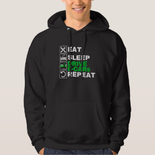 Veste À Capuche Manger Dormir Conduire E Voitures Conduire Électri