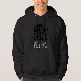 Veste À Capuche Manger Grind Répéter Taco Drôle Tacos Mexicain Foo