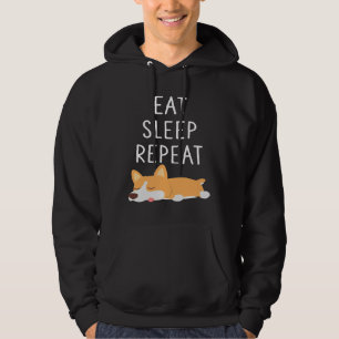 Veste À Capuche Manger Sleep Répéter Corgi Corgi Aimer Funny Corgi