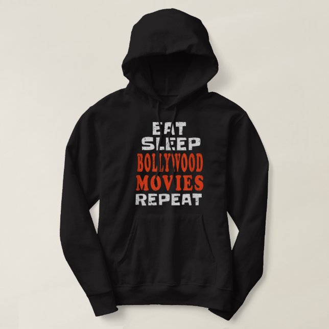 Veste À Capuche Mangez des FILMS BOLLYWOOD au Punjabi indien Hindi (Design devant)