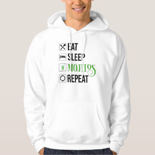 Veste À Capuche Mangez des mojitos du sommeil Répéter