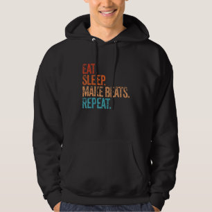 Veste À Capuche Mangez Le Sommeil Faire Des Beats Répéter Funny Mu