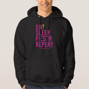 Veste À Capuche Mangez Sleep Fiesta Répéter Cinco De Mayo Happy Me