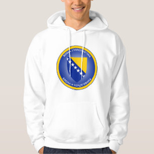 Veste À Capuche Manteau d'armoiries de Bosnie-Herzégovine forme ci