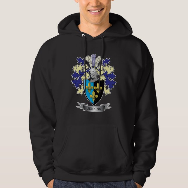 Veste À Capuche Manteau de crête de famille de Jenkins des bras (Devant)