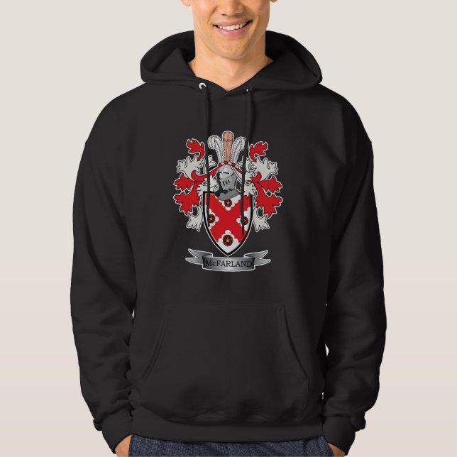 Veste À Capuche Manteau de crête de famille de McFarland des bras (Devant)
