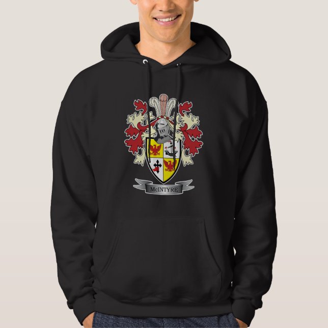 Veste À Capuche Manteau de crête de famille de McIntyre des bras (Devant)