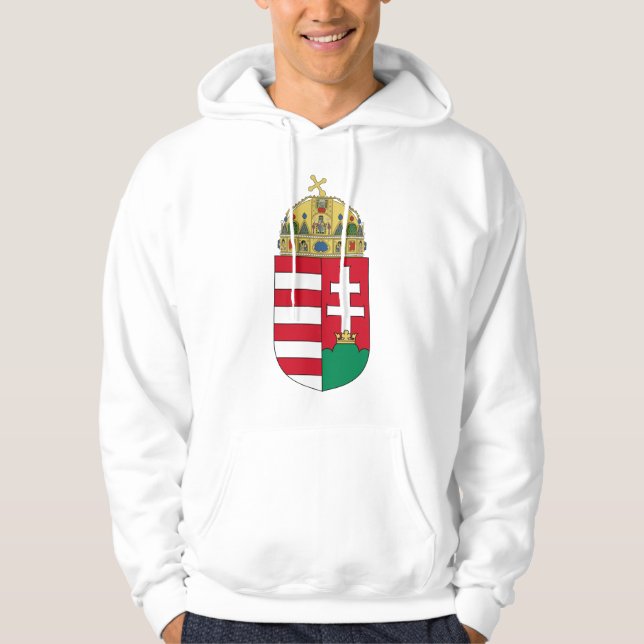 Veste À Capuche Manteau de la Hongrie des bras HU (Devant)