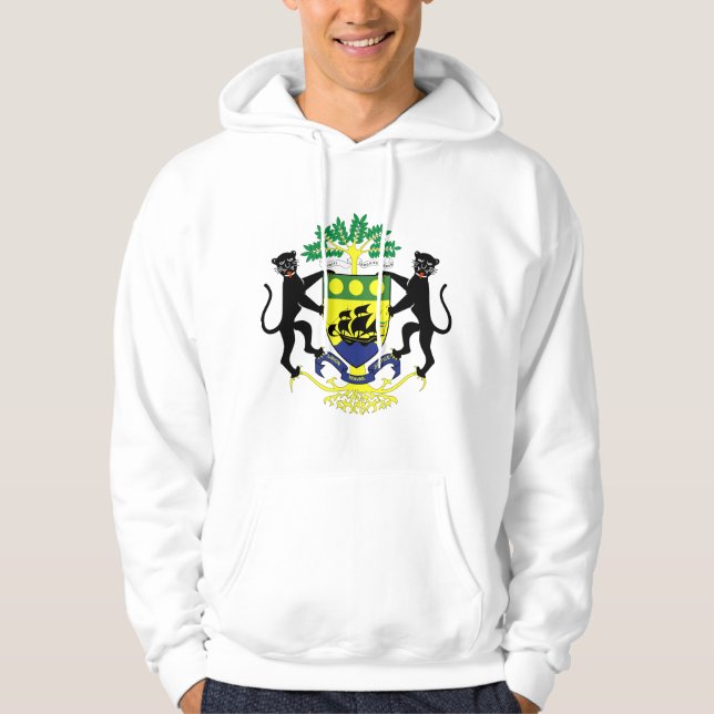 Veste À Capuche Manteau du Gabon des bras GA (Devant)