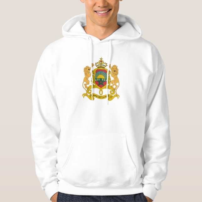 Veste À Capuche Manteau officiel du Maroc de symbole d'héraldique (Devant)