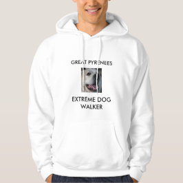 VESTE À CAPUCHE MARCHEUR EXTRÊME DE CHIEN, GRANDS PYRÉNÉES