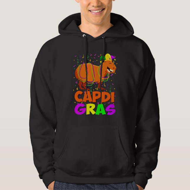 Veste À Capuche Mardi Gras Capybara Beads  outfit Carnival Parade (Devant)