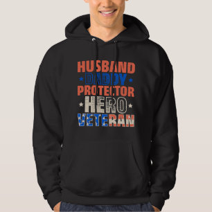 Veste À Capuche Mari Daddy Protecteur Héros Vétérans vétérans Jour