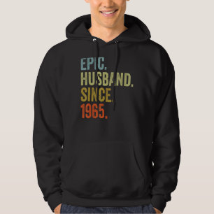 Veste À Capuche Mari épopé masculin depuis 1965 Mariage Anniversai
