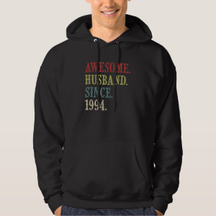 Veste À Capuche Mari génial depuis 1994 28 Mariage anniversaire