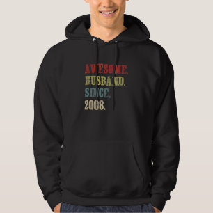 Veste À Capuche Mari génial depuis 2008 14 Mariage anniversaire