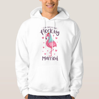 Veste À Capuche Mariée Flamant Rose Rassemblement de Mariage Cérém