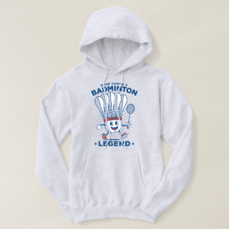 Veste À Capuche Mascotte "Voici une légende de badminton"