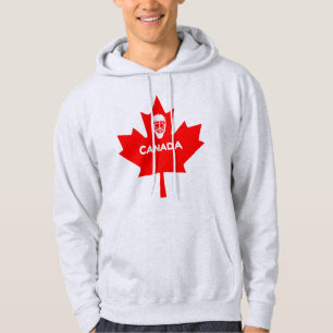 Veste À Capuche Masque De Hockey Sur Feuille D'Érable Au Canada