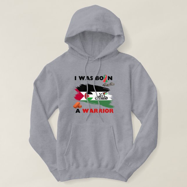 Veste À Capuche Massacre En Palestine Et À Gaza, Drapeau De Guerre (Design devant)