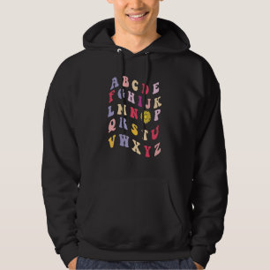 Veste À Capuche Maternelle Pré K Alphabet Hi Retour À L'école Ense