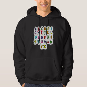 Veste À Capuche Maternelle Pré K Alphabet Hi Retour À L'école Ense