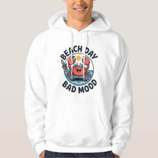 Veste À Capuche Mauvaise journée à la plage - Dessin animé drôle d